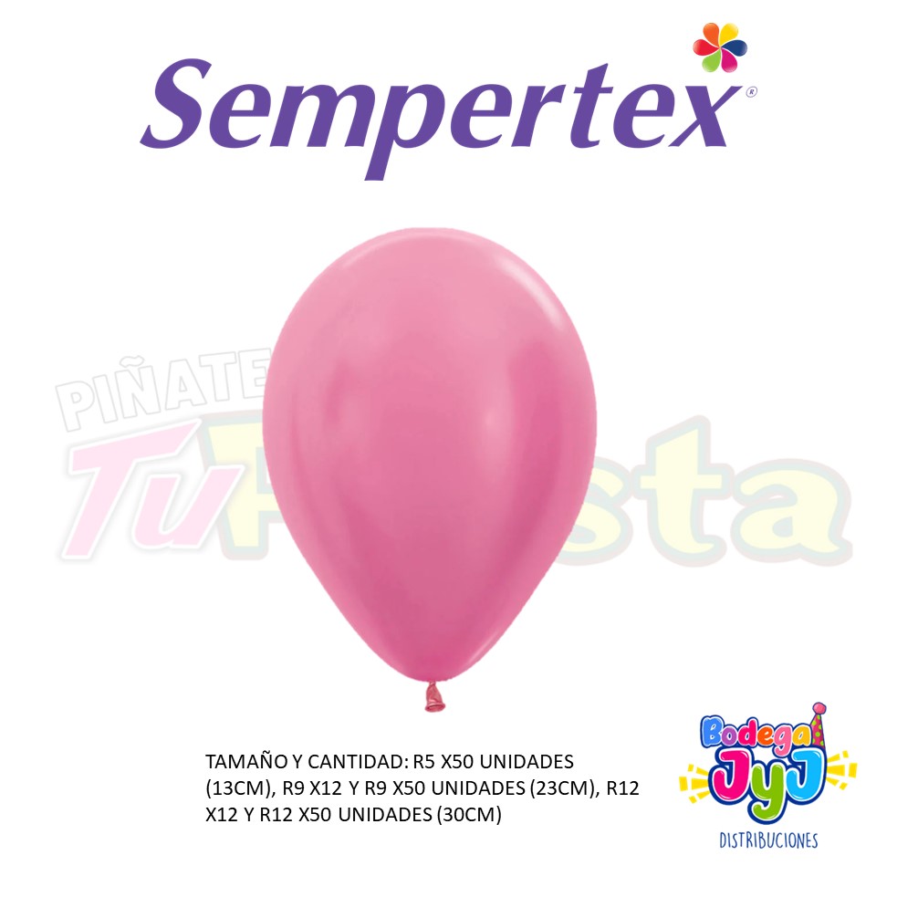 GLOBO COLOR SATIN  FUCSIA SEMPERTEX