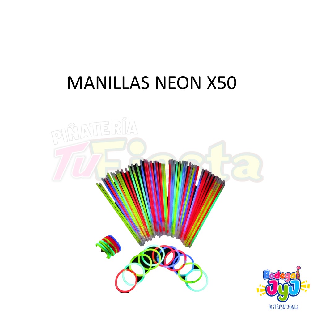 MANILLAS DE NEON X50
