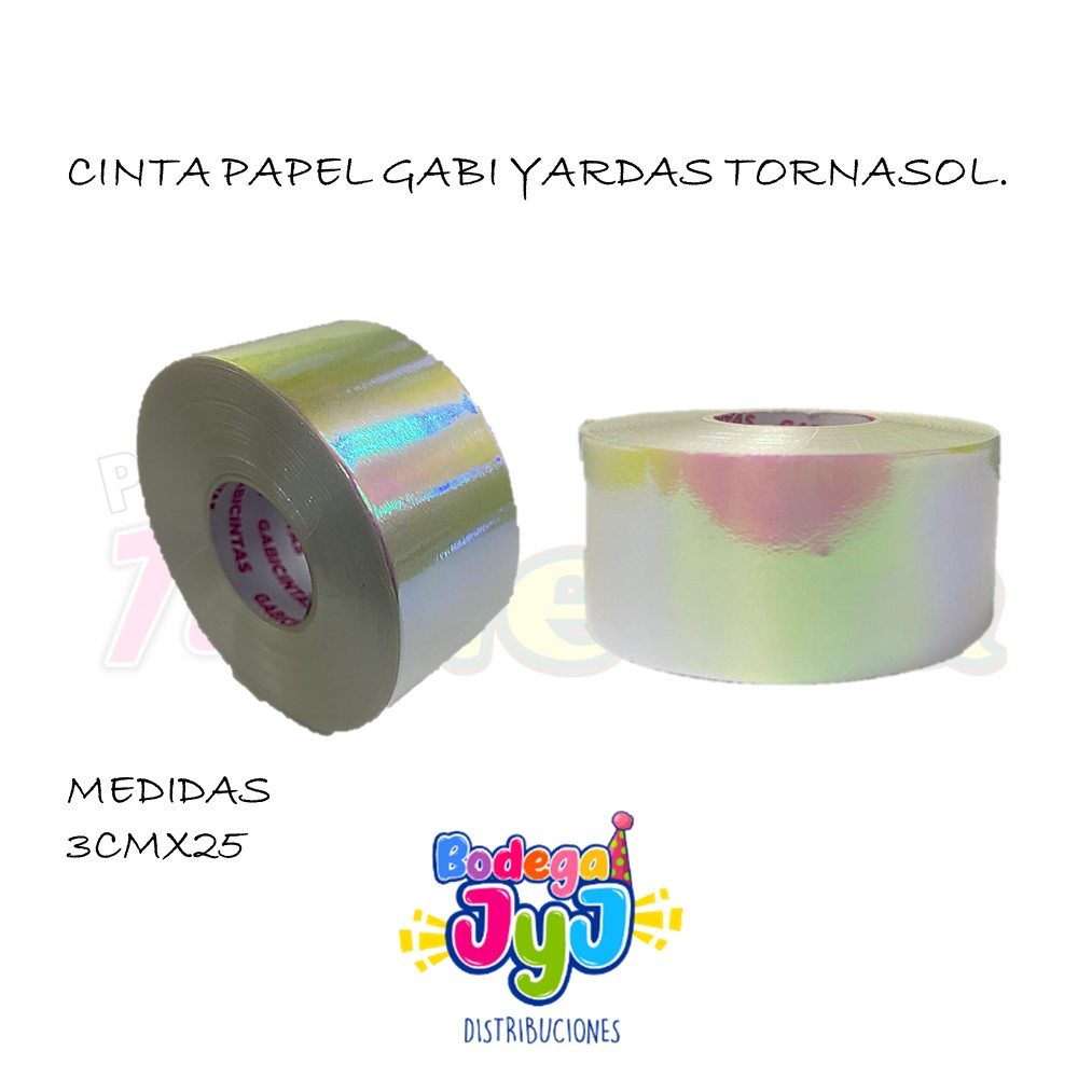 CINTA PAPEL GABI 3CM X25 YARDAS TORNASOL