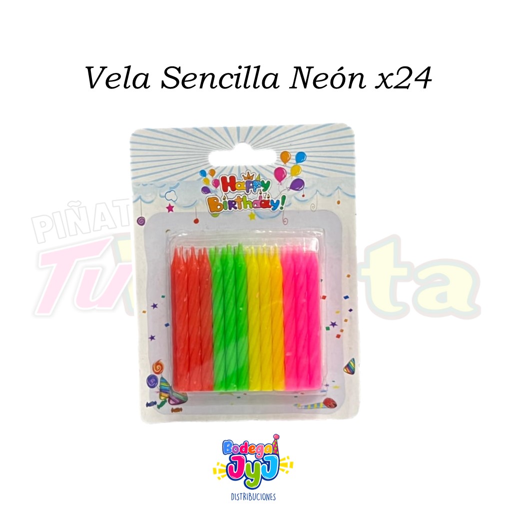 VELA SENCILLA NEON X24 DW12306