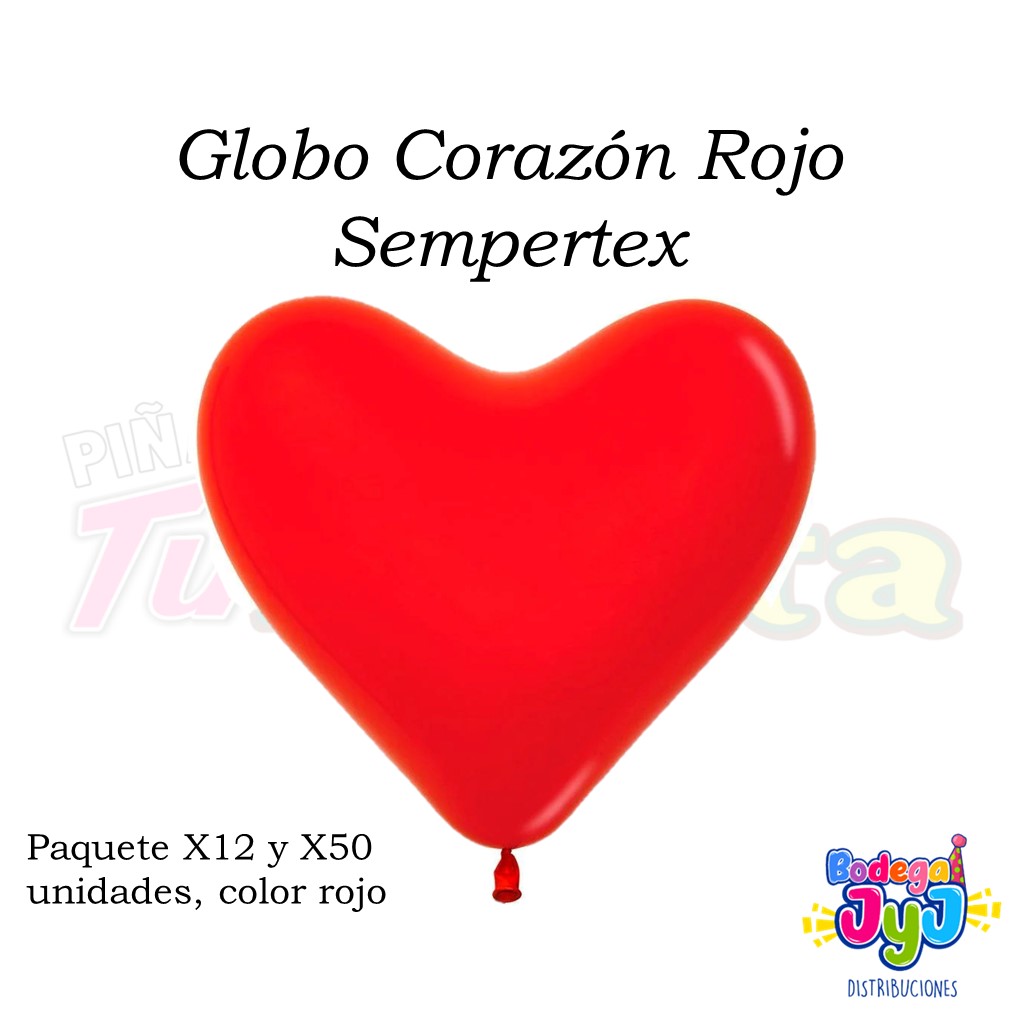 GLOBO CORAZÓN LISO SEMPERTEX