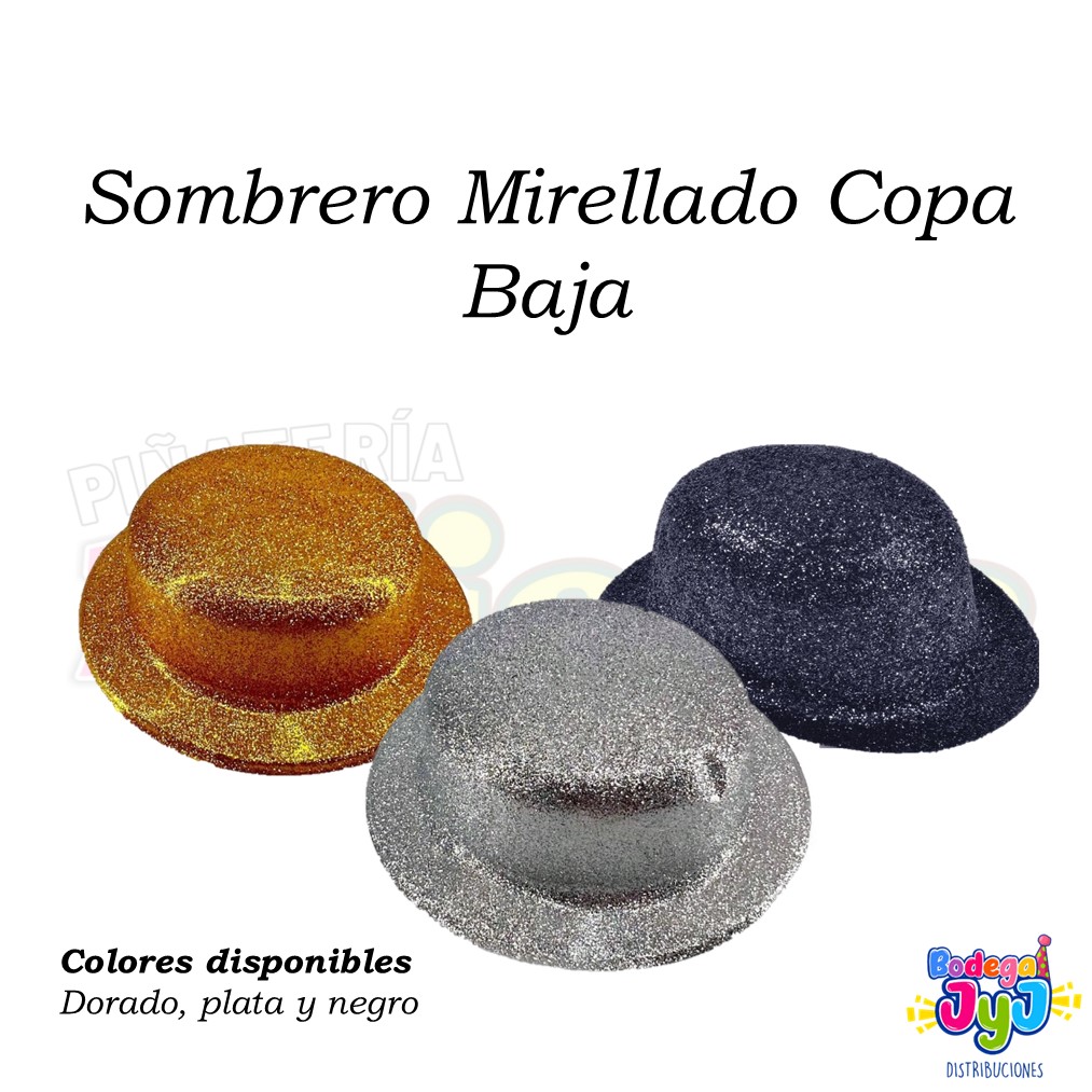 SOMBRERO MIRELLADO COPA BAJA