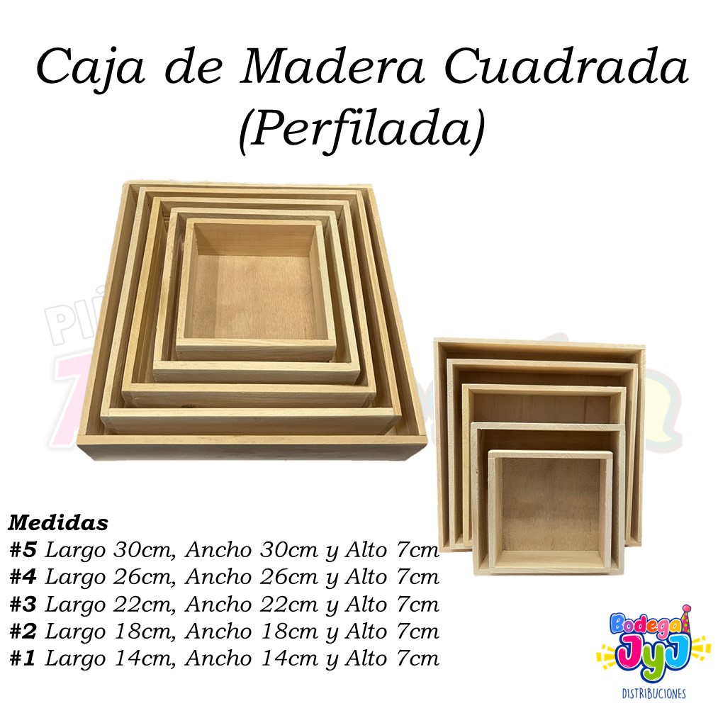 CAJA DE MADERA CUADRADA