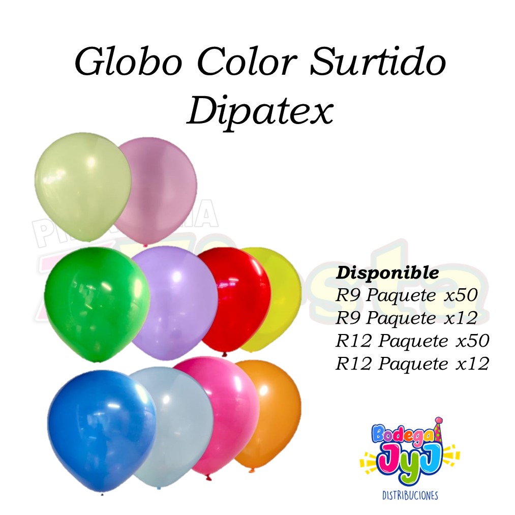 GLOBO COLOR SURTIDO DIPATEX