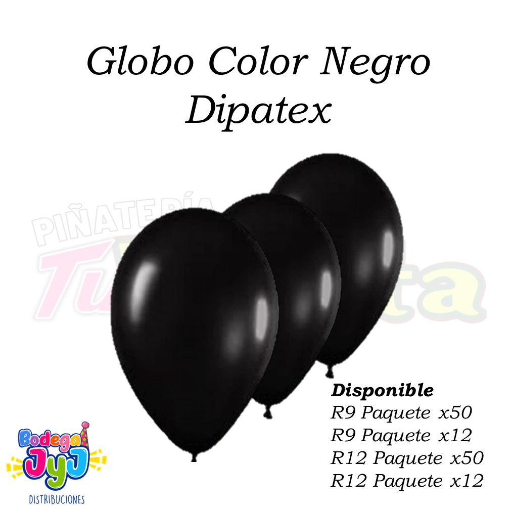 GLOBO COLOR NEGRO DIPATEX