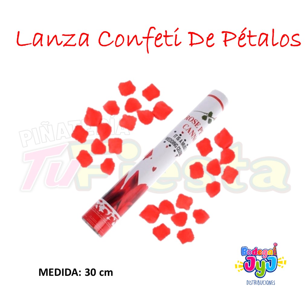 LANZA CONFETI 30CM PETÁLOS