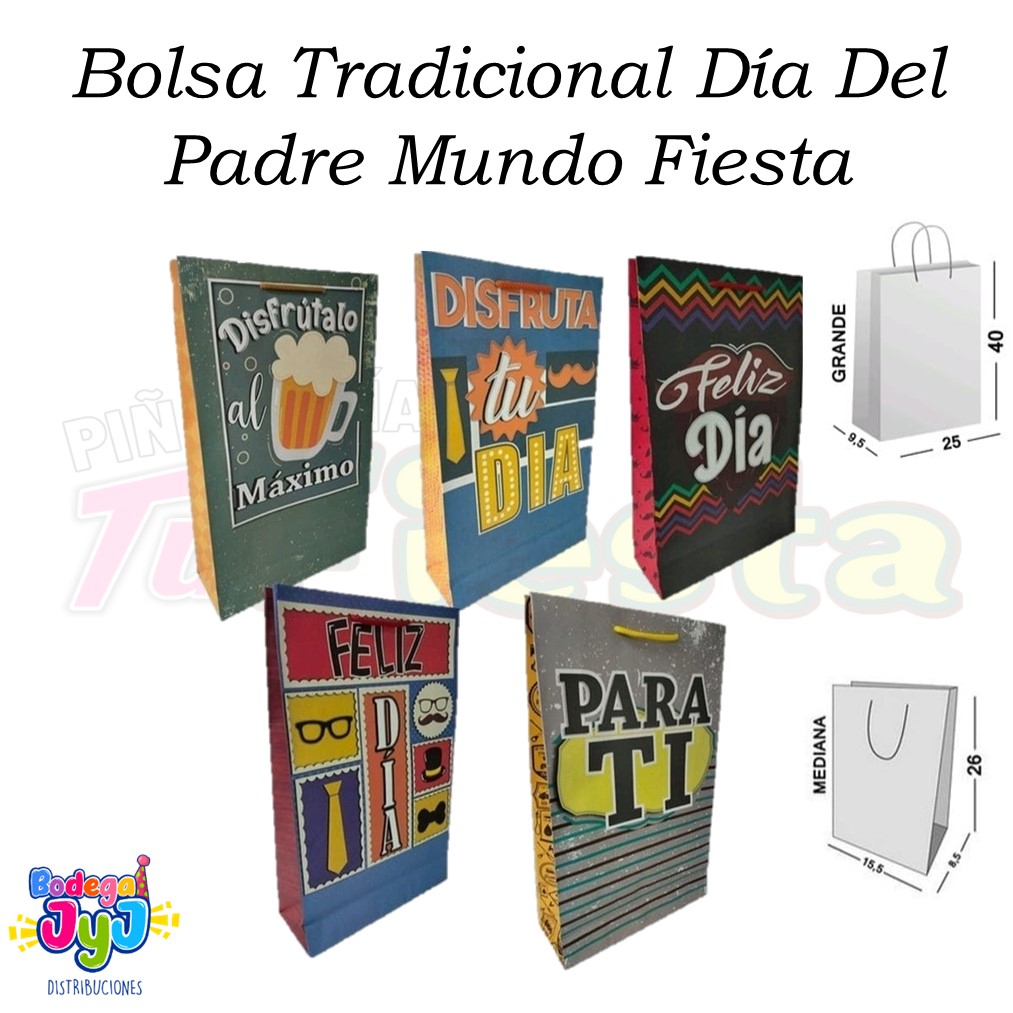 BOLSA TRADICIONAL DÍA DEL PADRE MUNDO FIESTA