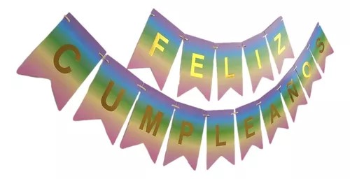 LETRERO BANDERÍN F.C. DEGRADE PASTEL DW63749