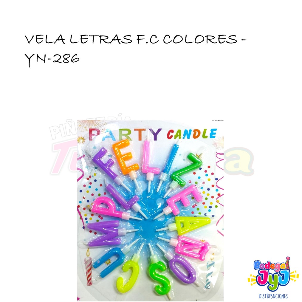 VELA LETRAS F.C. COLORES YN-286