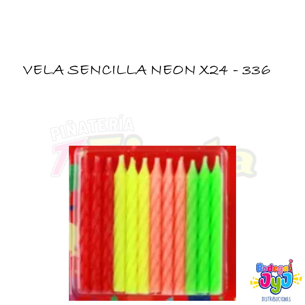 VELA SENCILLA SURTIDA X24 DW52010