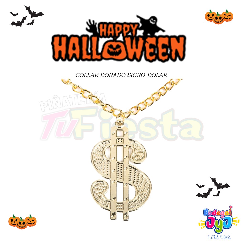 COLLAR DORADO SIGNO DOLAR