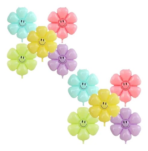 GLOBO FLOR PASTEL 18"