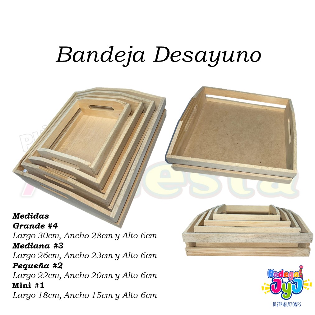 BANDEJA DE DESAYUNO MADERA