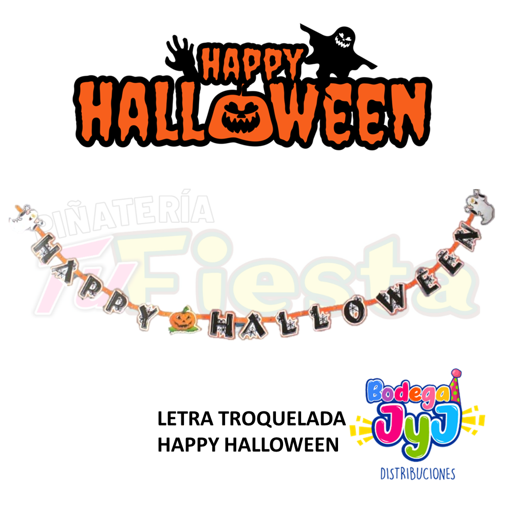 LETRERO HAPPY HALLOWEEN DAVIFIESTA