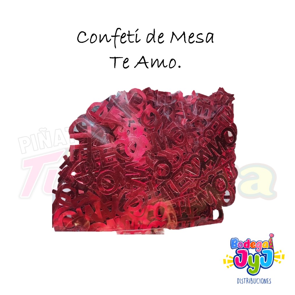 CONFETI DE MESA TE AMO LOOMPA