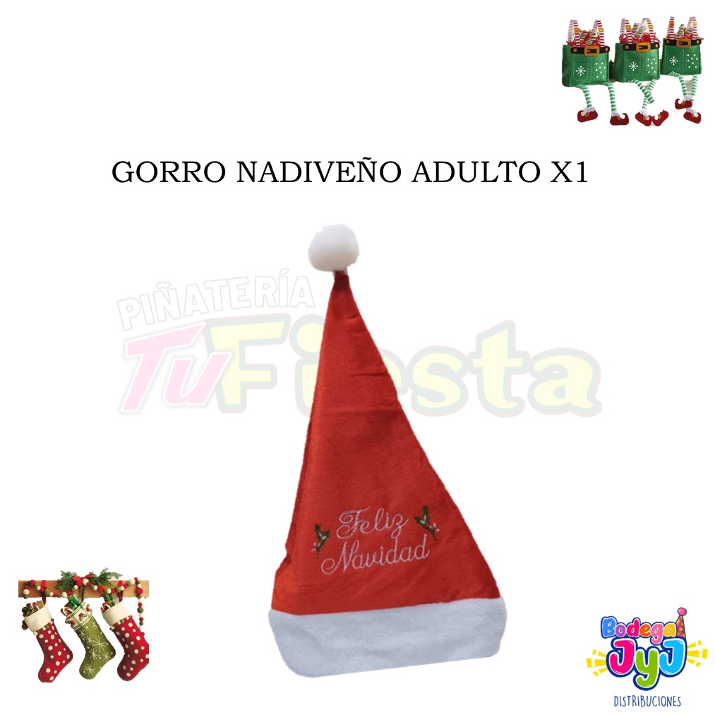 GORRO NAVIDAD LETRERO JW-239