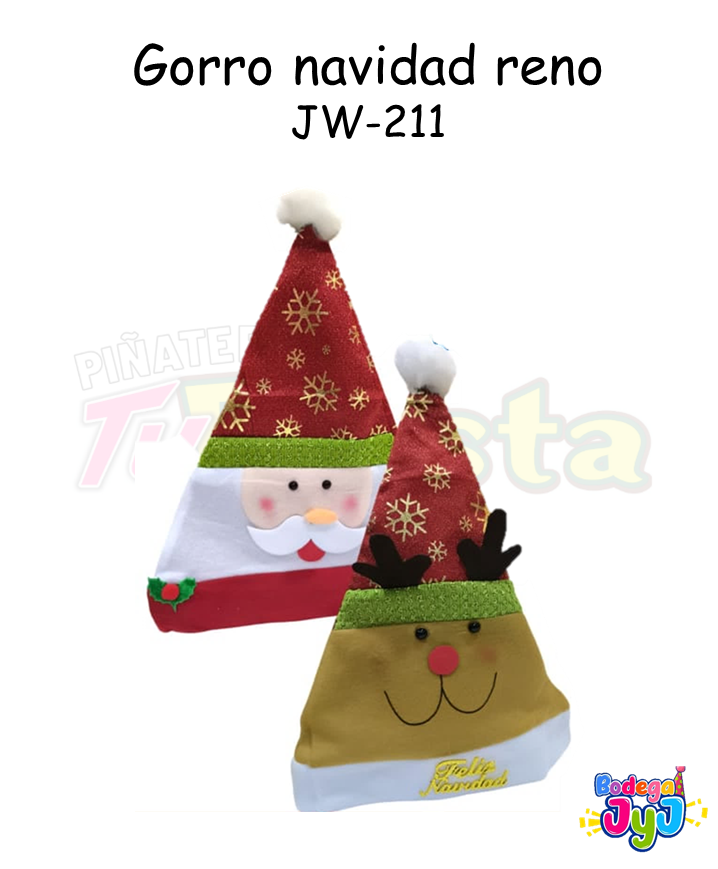 GORRO NAVIDAD RENO COMPLETO JW-211