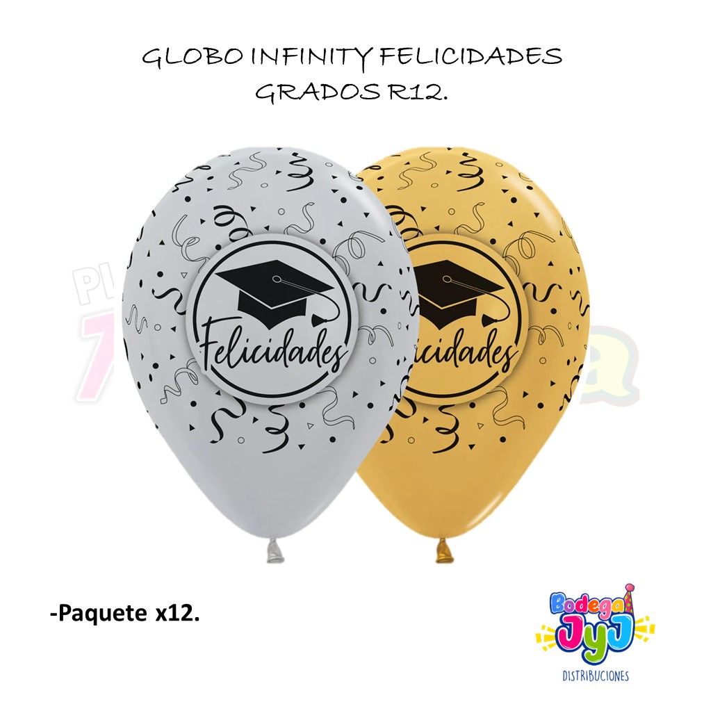 GLOBO INFINITY FELICIDADES GRADOS R12 SEMPERTEX