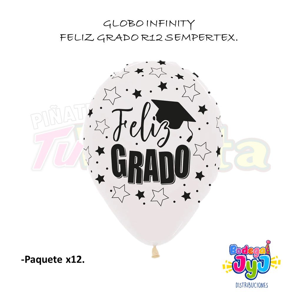 GLOBO INFINITY FELIZ GRADO R12 SEMPERTEX