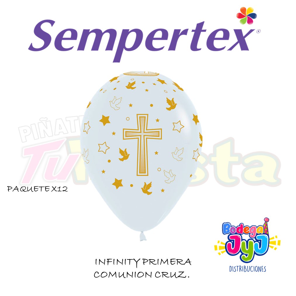 GLOBO INFINITY PRIMERA COMUNION CRUZ SEMPERTEX