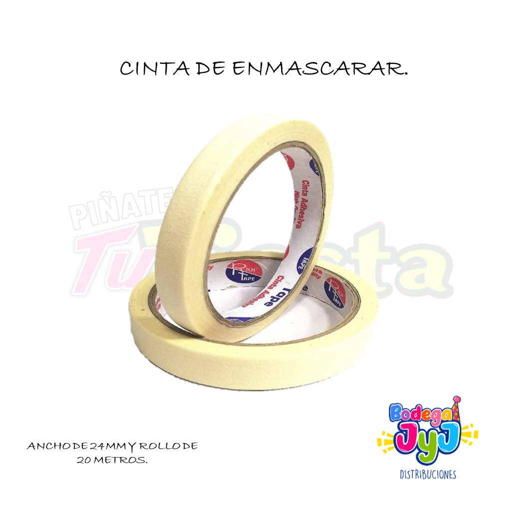 CINTA DE ENMASCARAR 24MM X 20 METROS