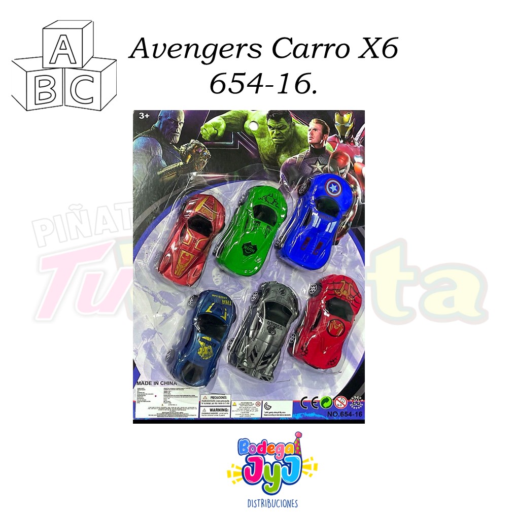 AVENGERS CARRO X6 654-16