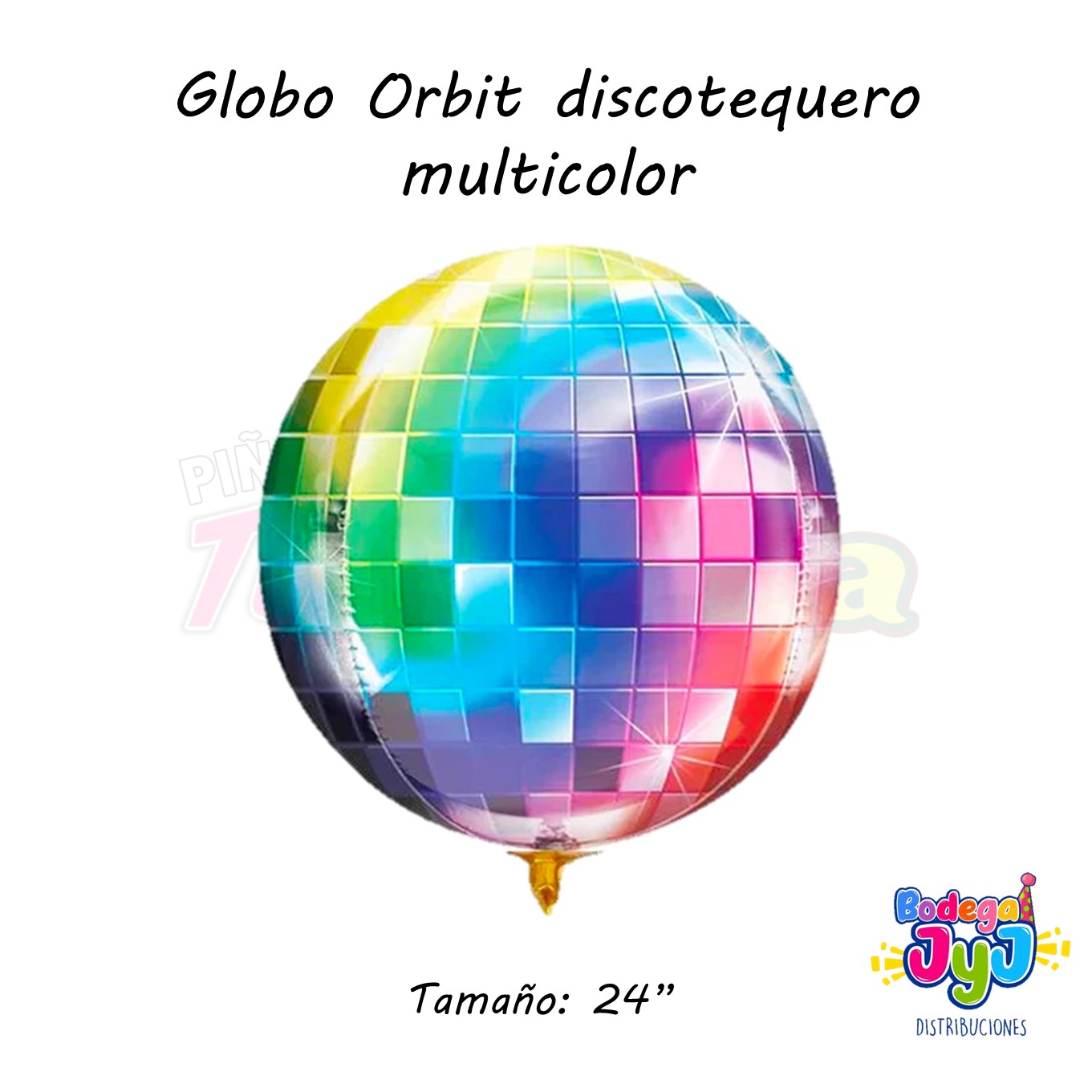 GLOBO ORBIT DISCOTEQUERO MULTICOLOR 24"