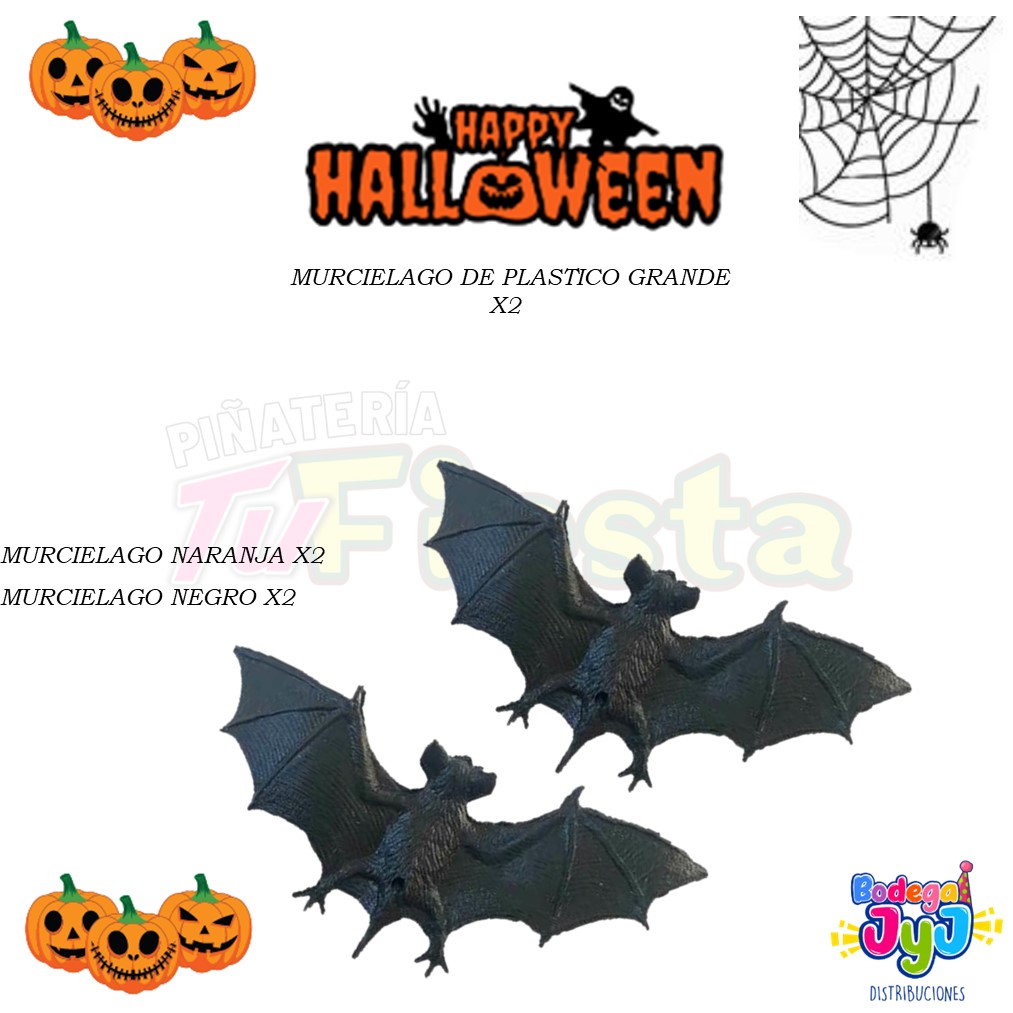 MURCIELAGO PLASTICO GRANDE X2