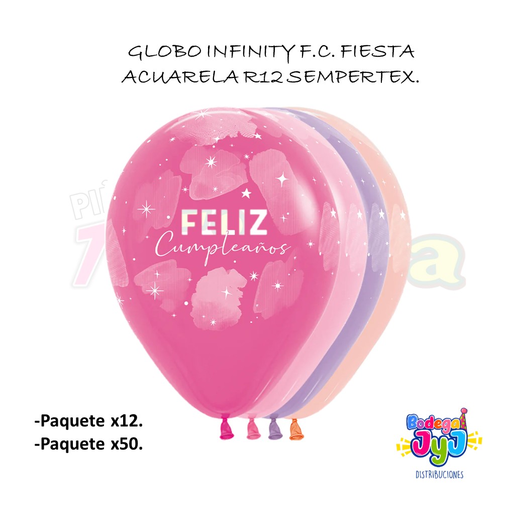 GLOBO INFINITY F.C. FIESTA ACUARELA R12 SEMPERTEX