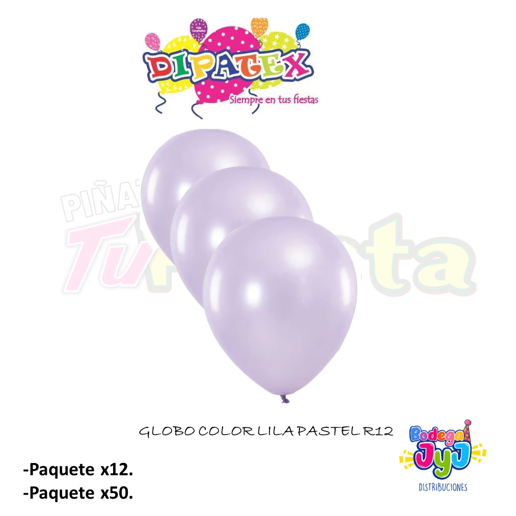 GLOBO COLOR LILA PASTEL DIPATEX