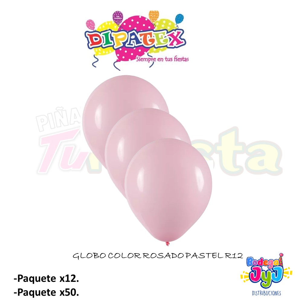 GLOBO COLOR ROSADO PASTEL DIPATEX