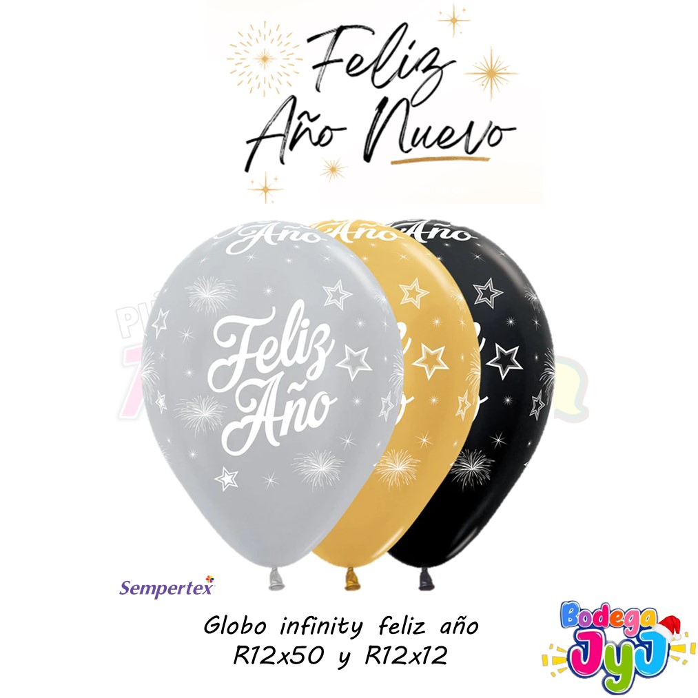 GLOBO INFINITY R12 FELIZ AÑO NUEVO SEMPERTEX