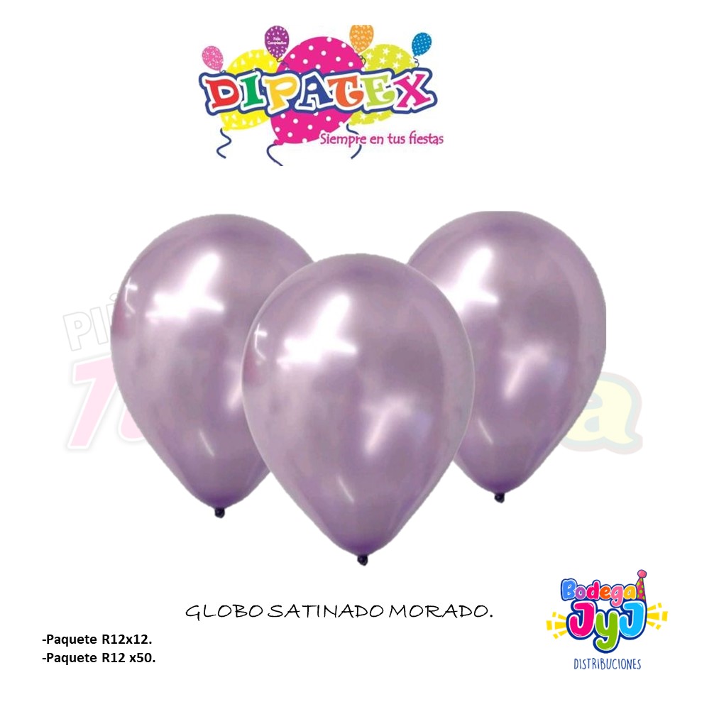 GLOBO SATINADO DIPATEX MORADO.