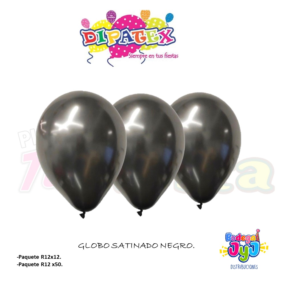 GLOBO SATINADO DIPATEX NEGRO.