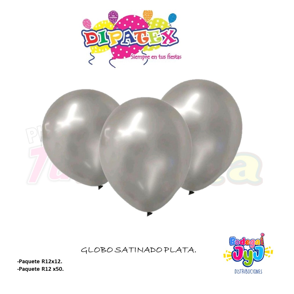 GLOBO SATINADO DIPATEX PLATA.