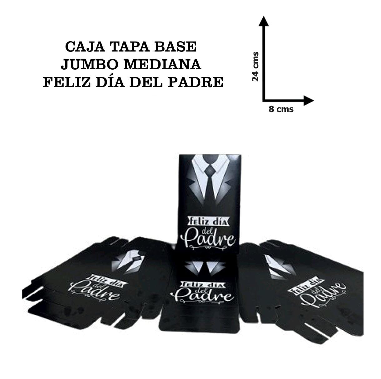 CAJA JUMBO MEDIANA FELIZ DIA PAPA "ED"