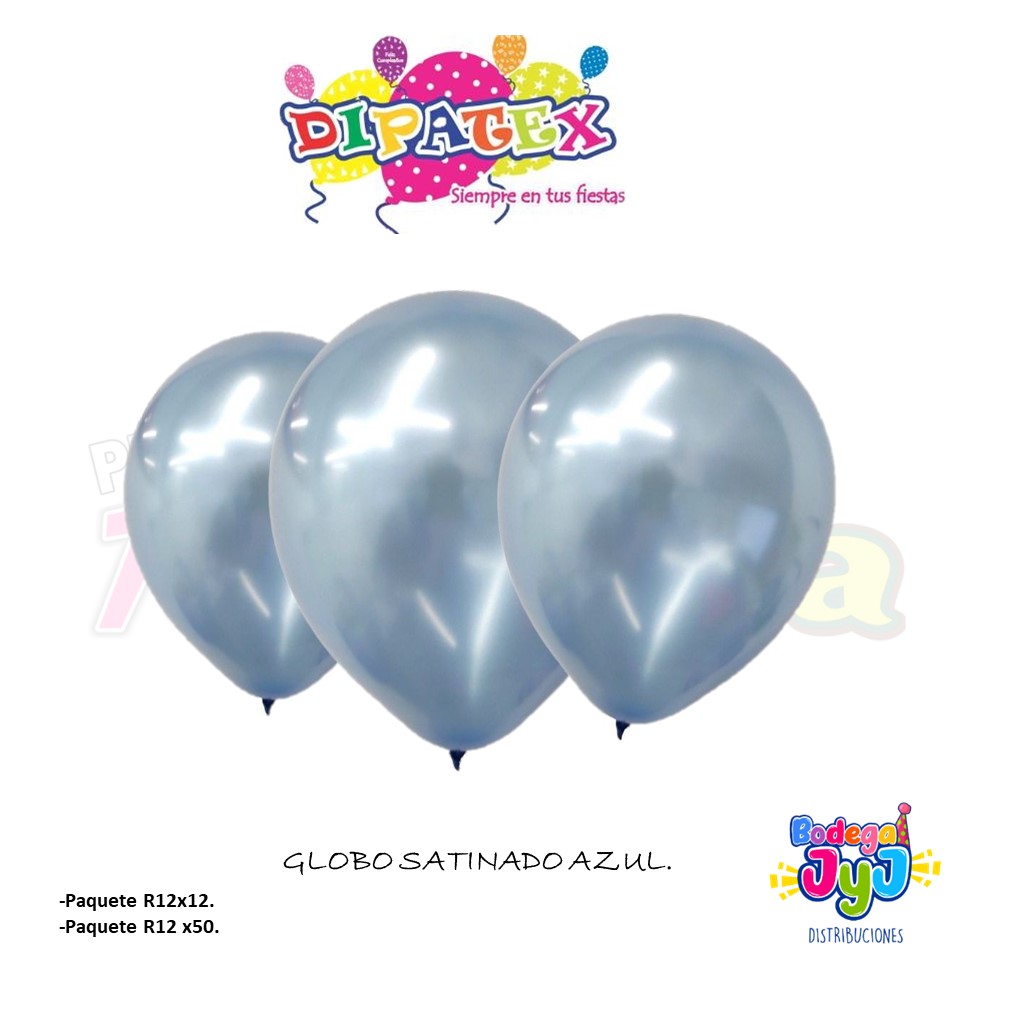 GLOBO SATINADO DIPATEX AZUL.