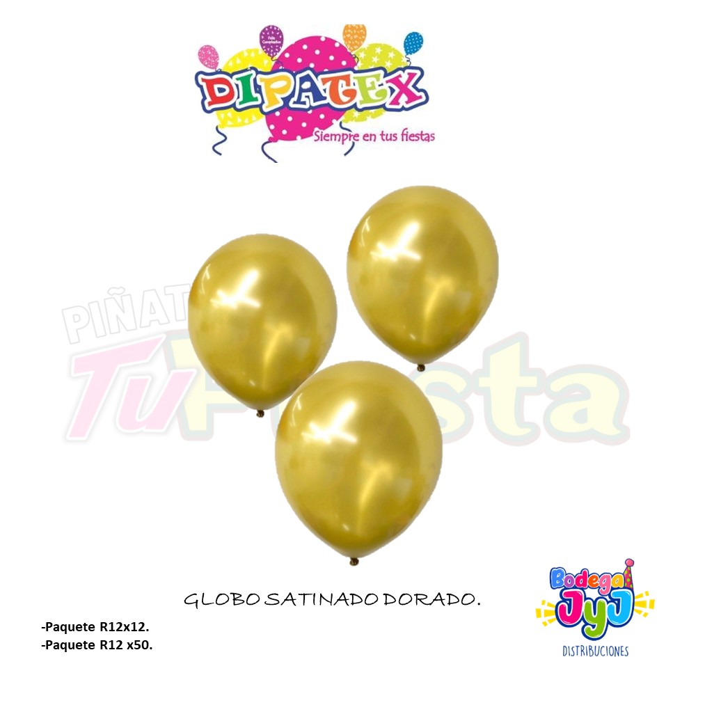 GLOBO SATINADO DIPATEX DORADO.