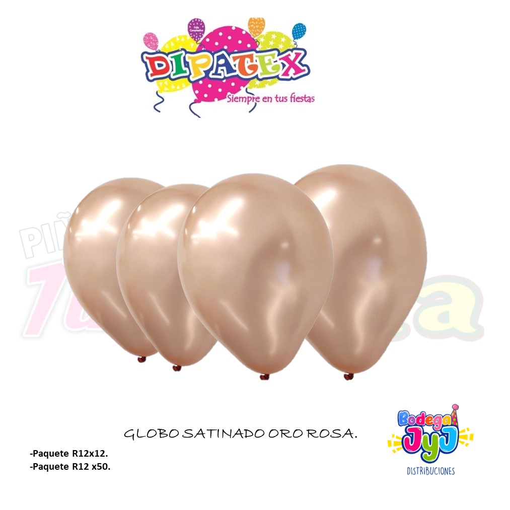 GLOBO SATINADO DIPATEX ORO ROSA.