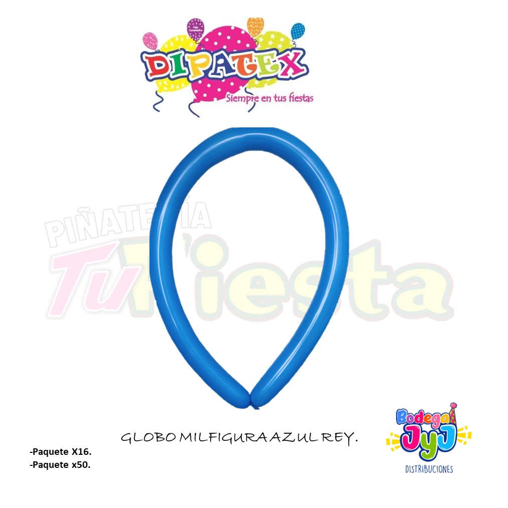 GLOBO MILFIGURA DIPATEX AZUL REY.