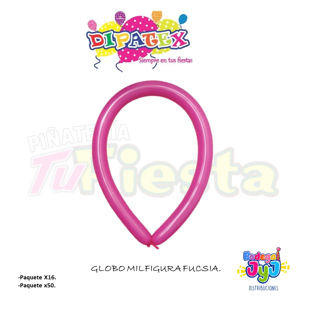 GLOBO MILFIGURA DIPATEX FUCSIA.