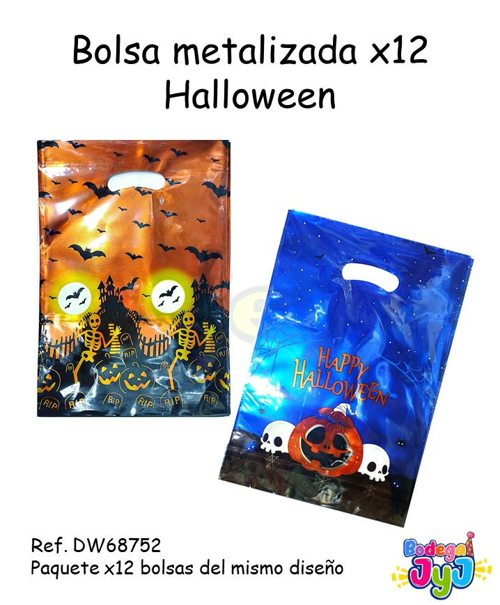 BOLSA METALIZADA X12 HALLOWEEN DW68752