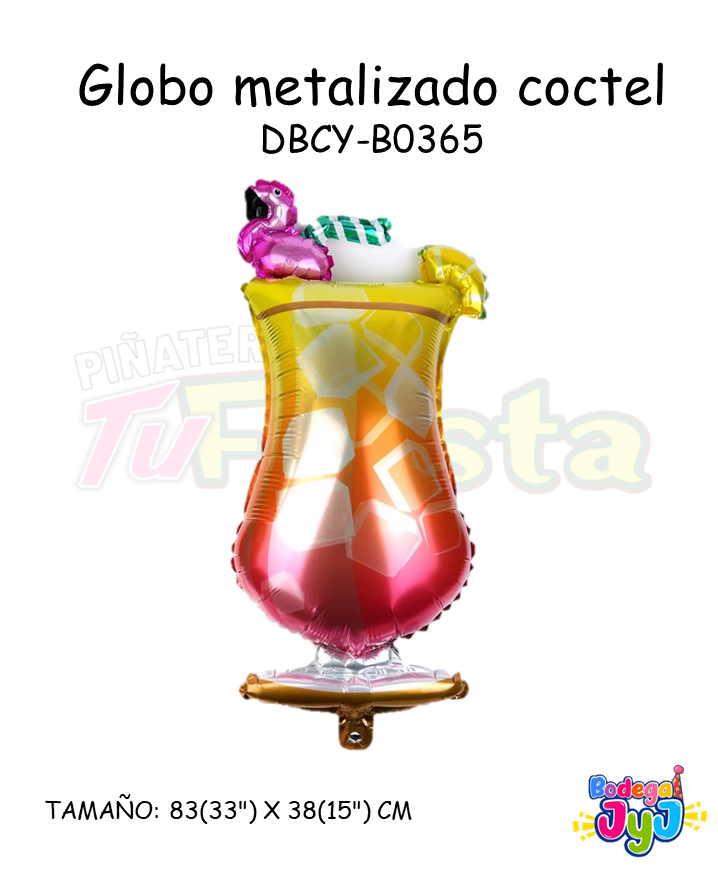 GLOBO METALIZADO COCTEL DBCY-B0365