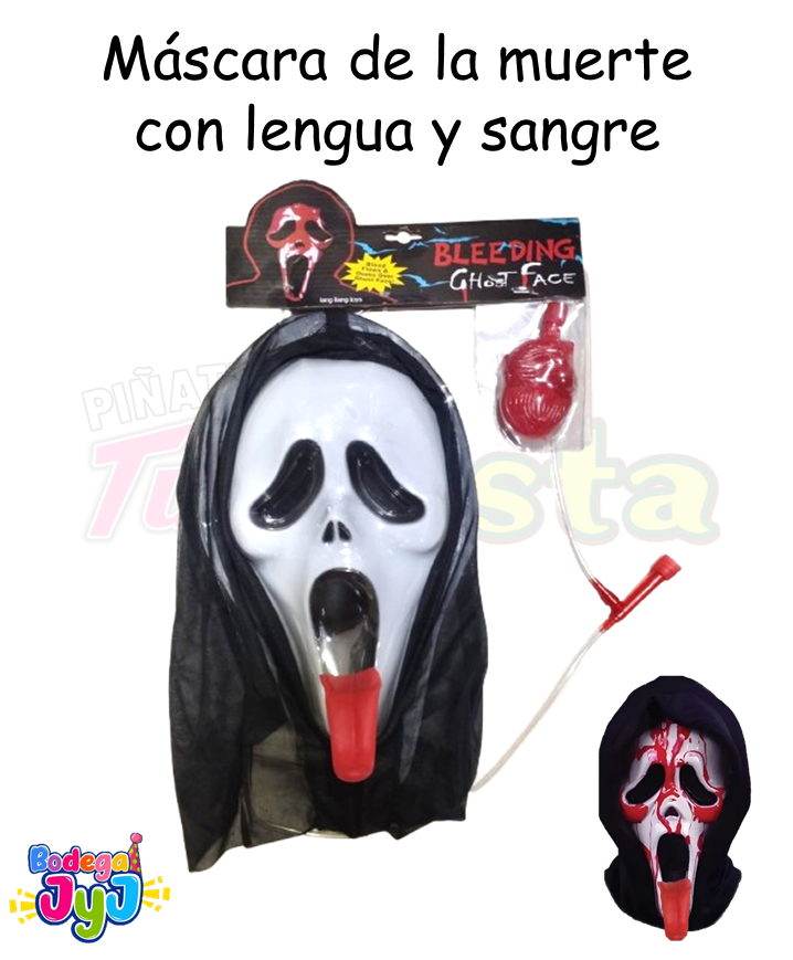 MASCARA DE LA MUERTE SANGRE CON LENGUA DK519