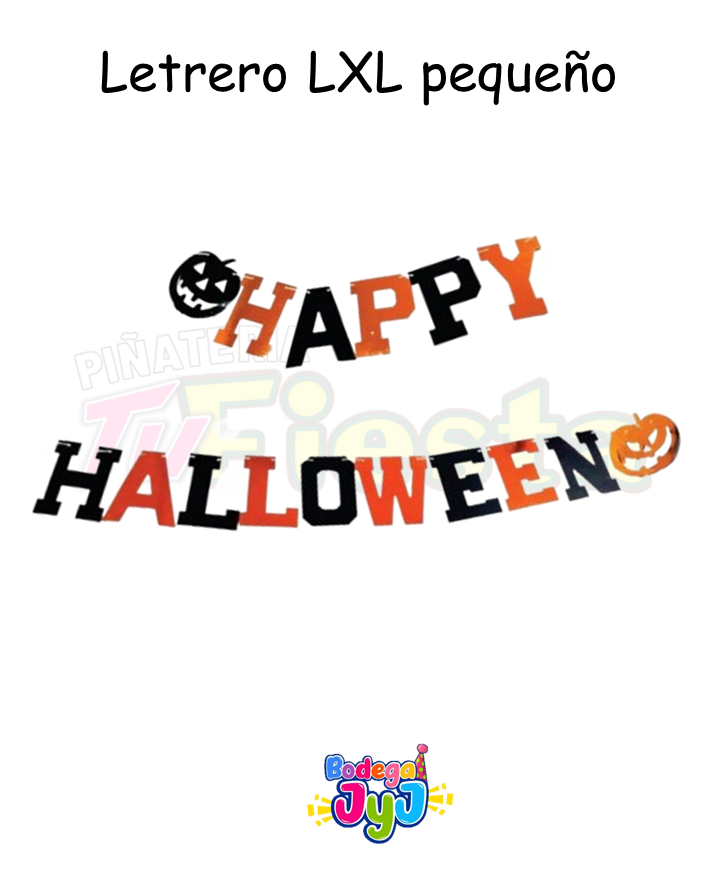 LETRERO HAPPY HALLOWEEN LXL PEQUEÑO - EDUAR
