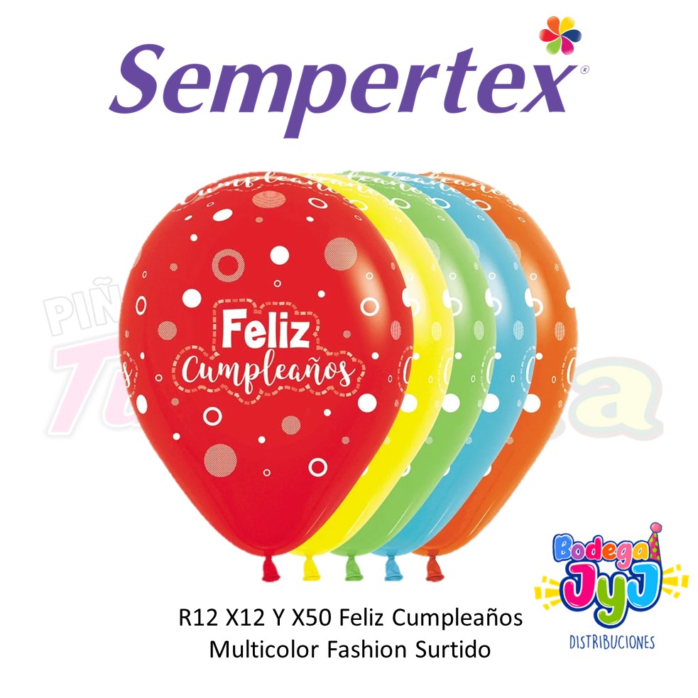 GLOBO INFINITY FC MULTICOLOR FASHION SURTIDO SEMPERTEX
