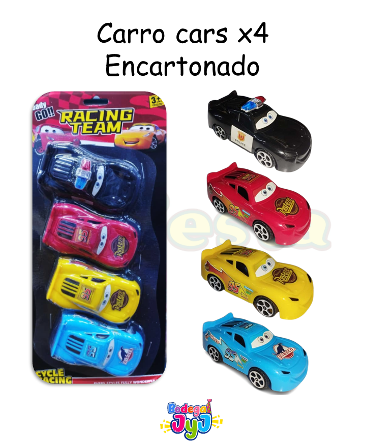 CARRO CARS X4 ENCARTONADO 1688-16