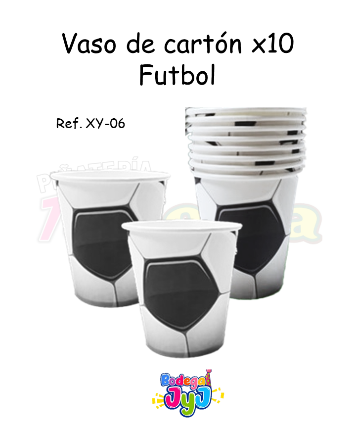 VASO X10 CARTON FUTBOL XY-06