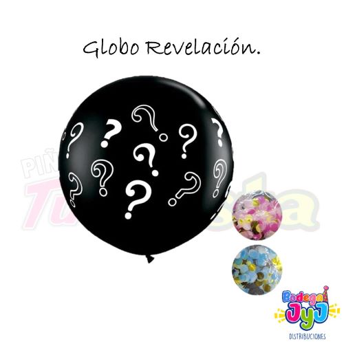 GLOBO REVELACION CON CONFETI R18