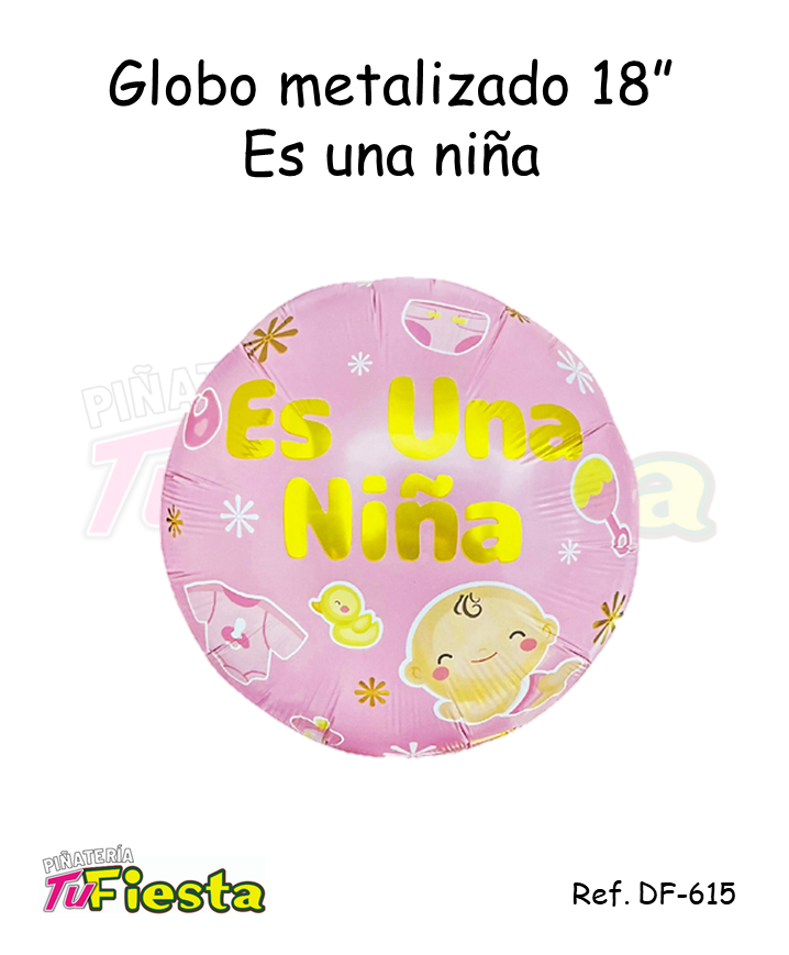 GLOBO METALIZADO 18" ES NIÑA DF-615
